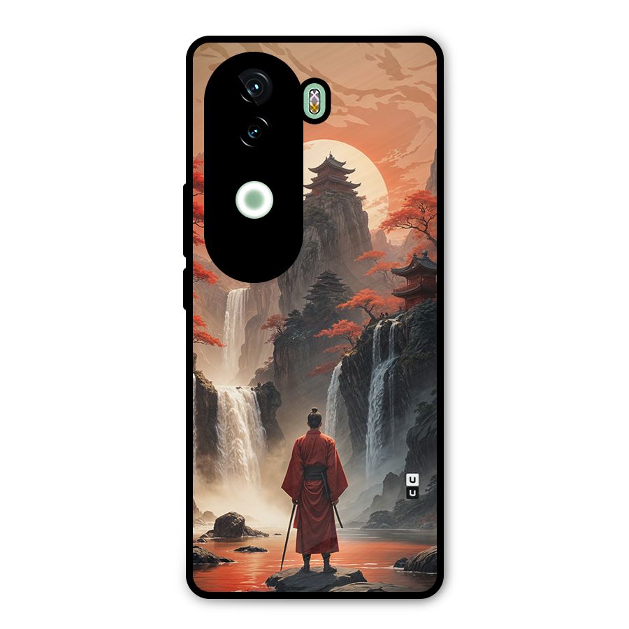 Ancient Waterfall Metal Back Case for iQOO Z9s