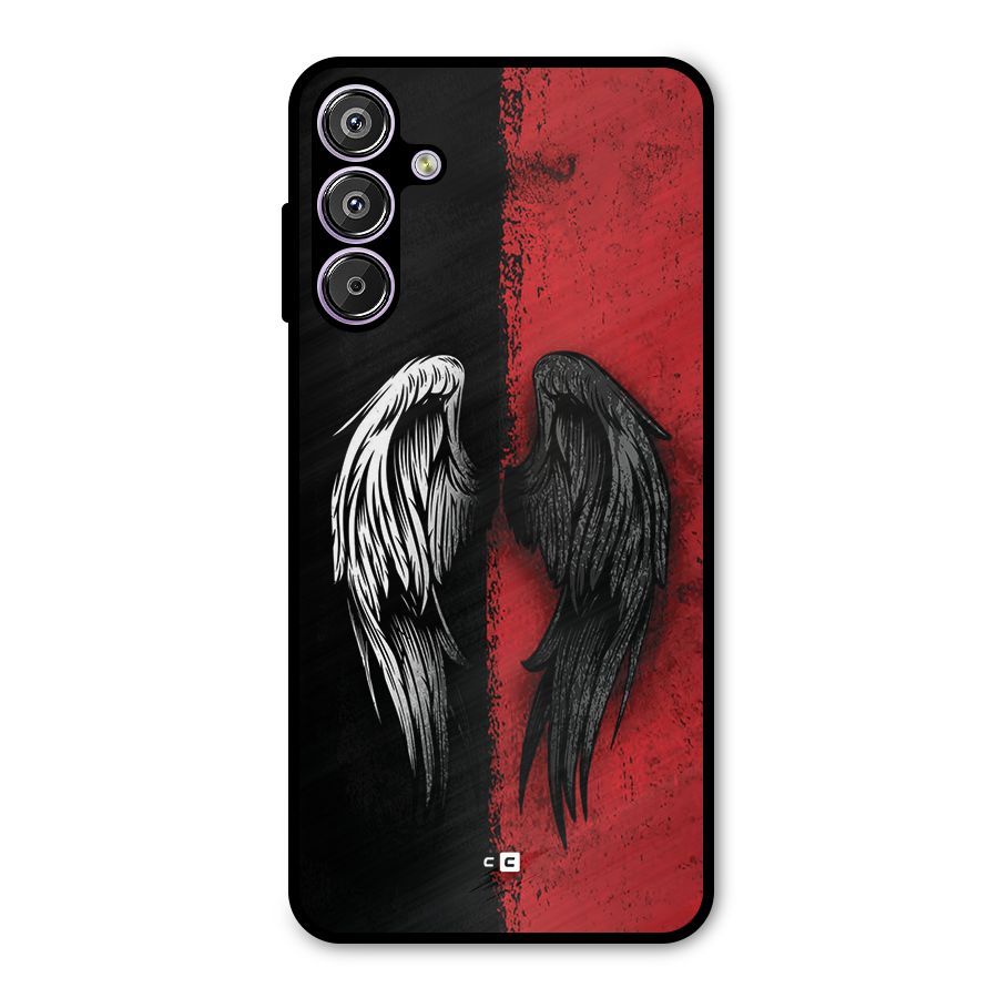 Angle Demon Wings Metal Back Case for Galaxy F15