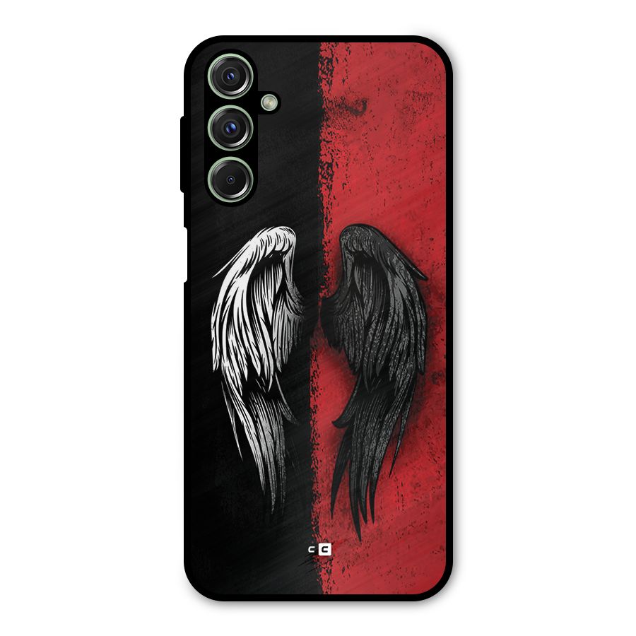 Angle Demon Wings Metal Back Case for Galaxy F34