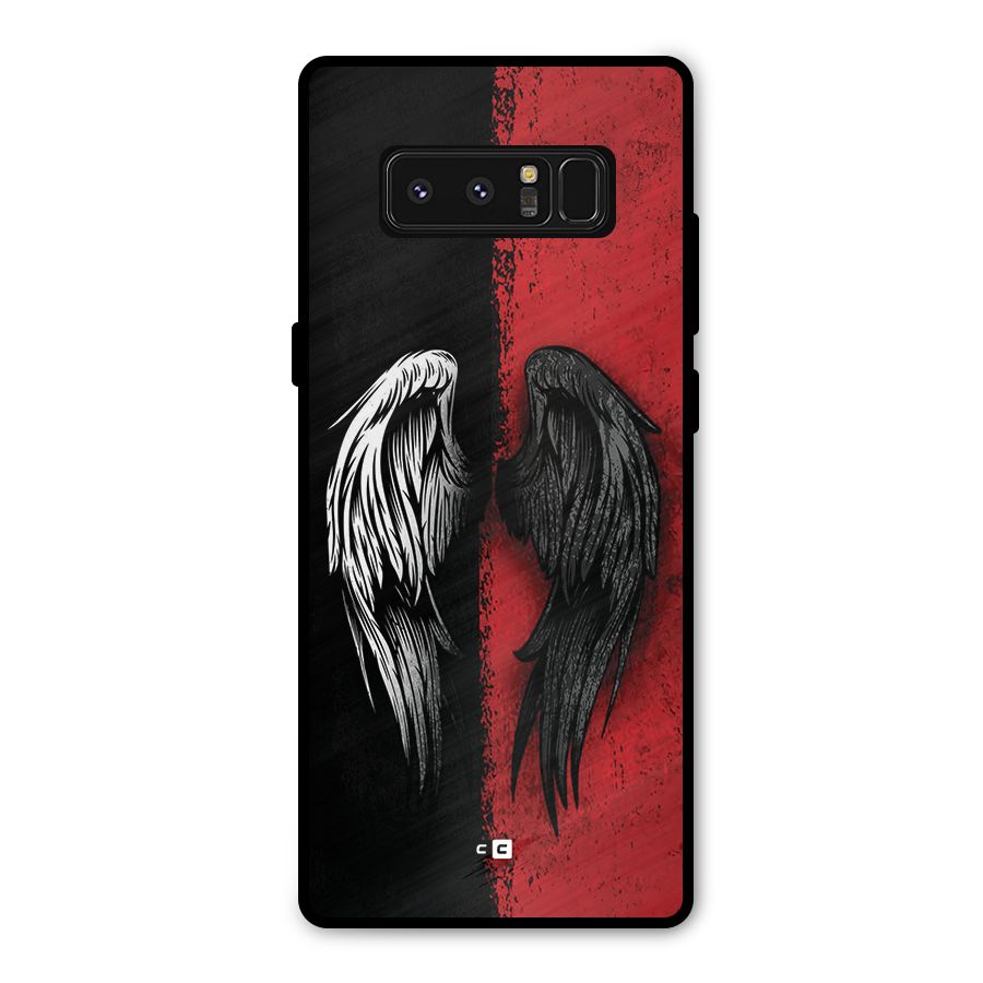Angle Demon Wings Metal Back Case for Galaxy Note 8