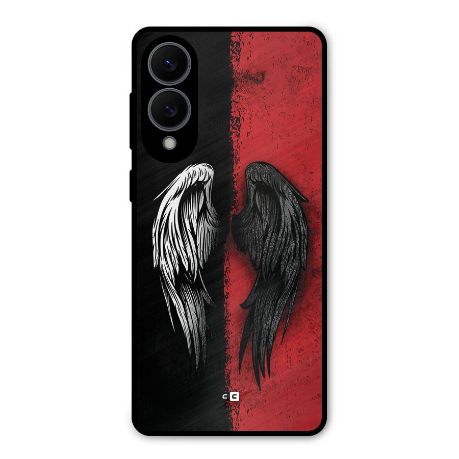 Angle Demon Wings Metal Back Case for Galaxy S25 Edge