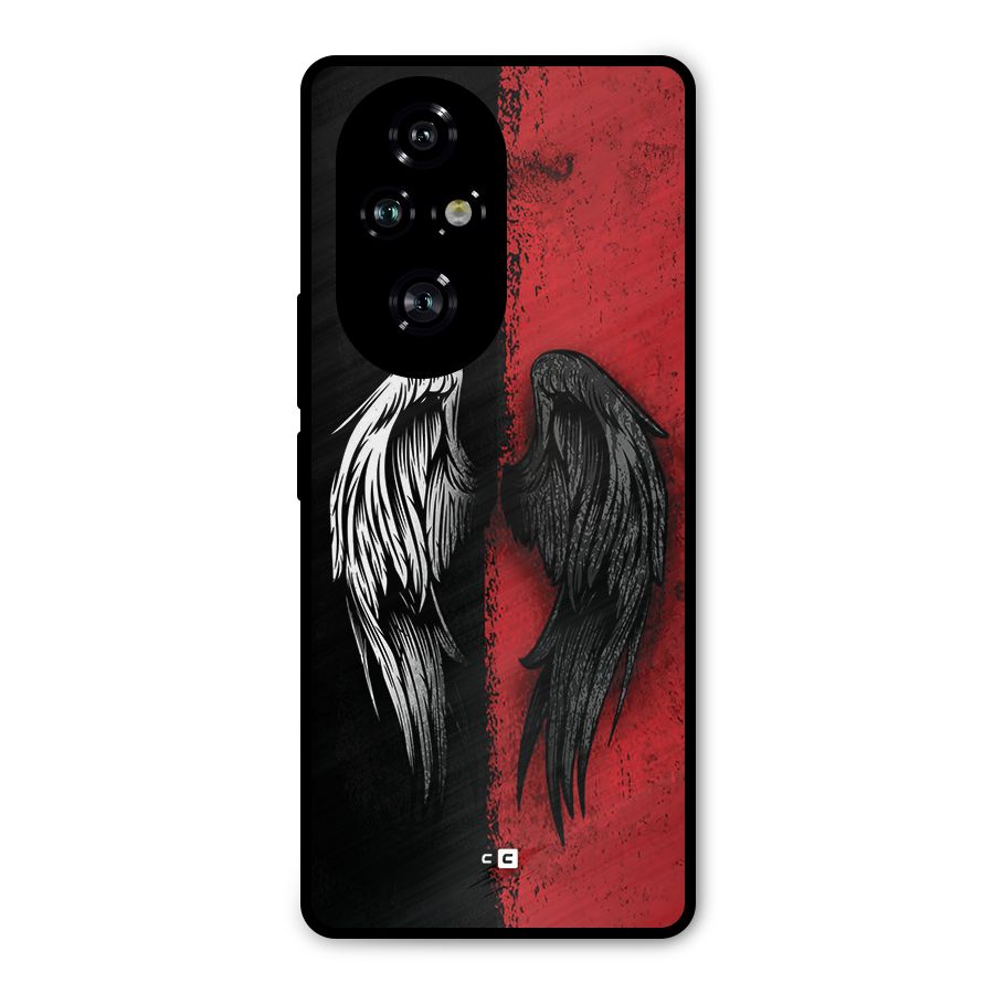 Angle Demon Wings Metal Back Case for Honor 200 Pro