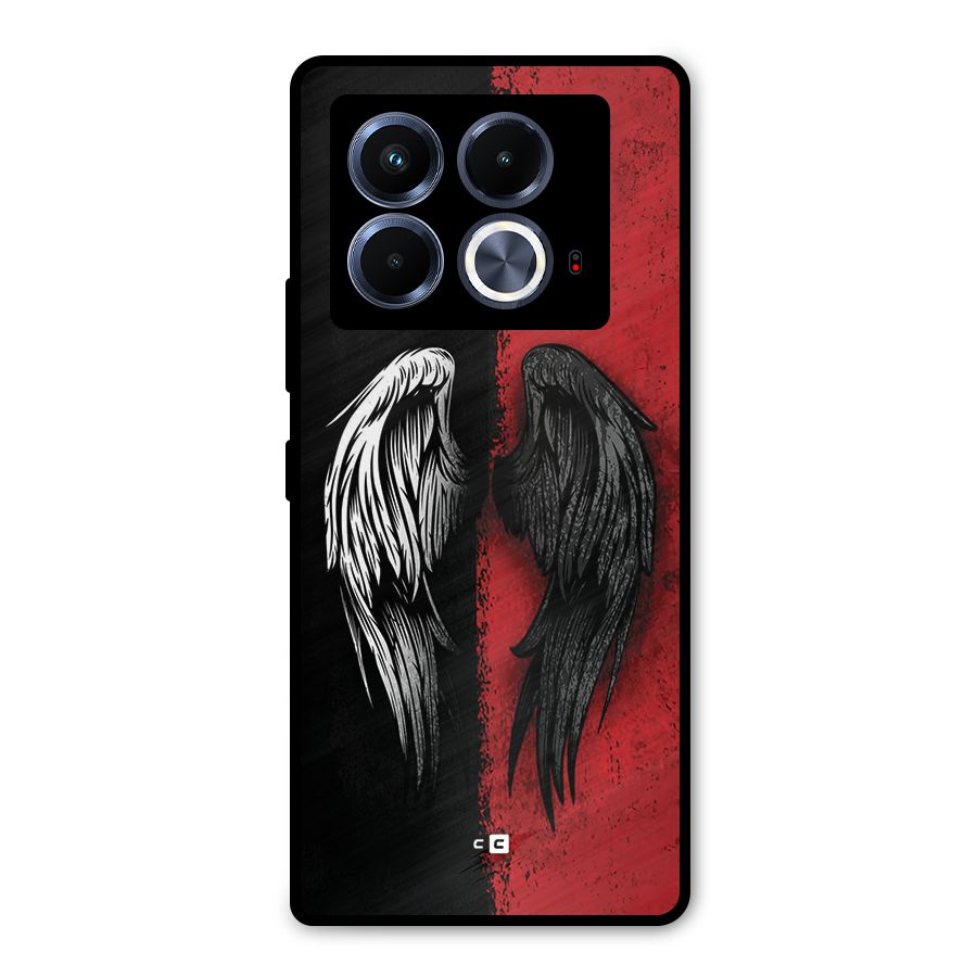 Angle Demon Wings Metal Back Case for Infinix Note 40 5G