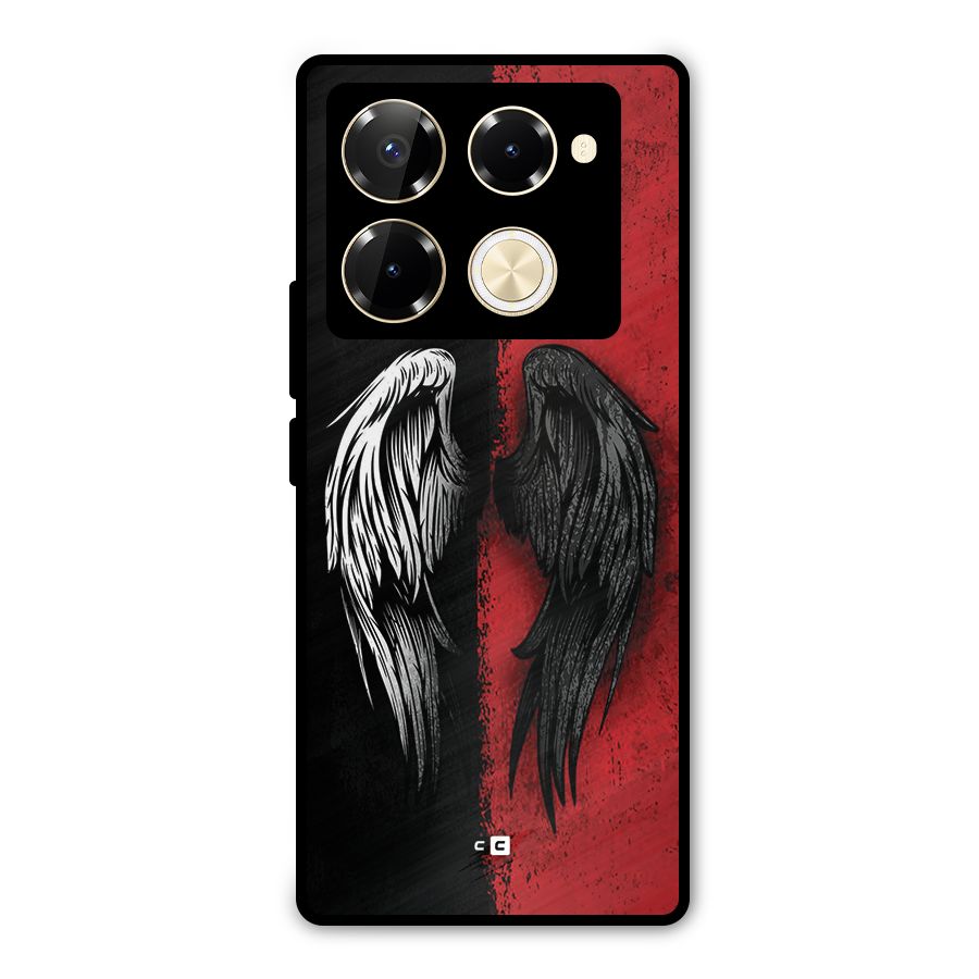 Angle Demon Wings Metal Back Case for Infinix Note 40 Pro Plus