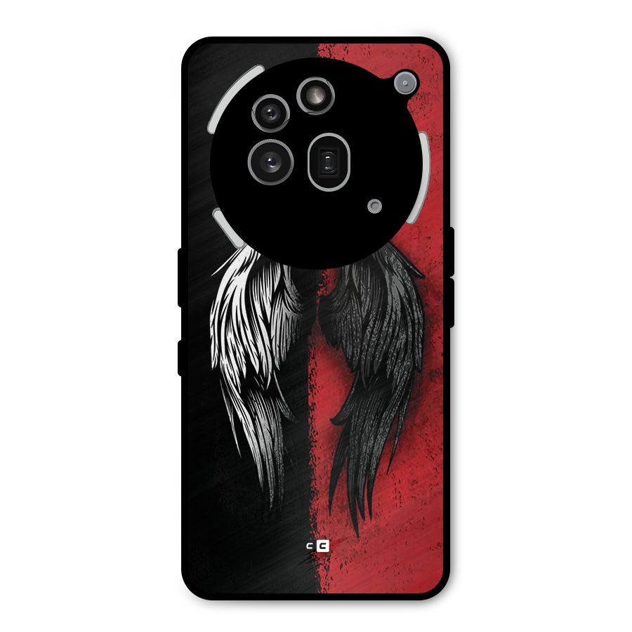 Angle Demon Wings Metal Back Case for Nothing Phone 3a Pro