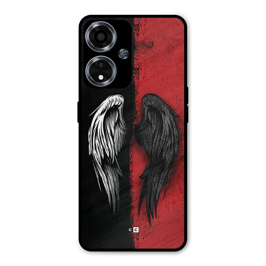 Angle Demon Wings Metal Back Case for Oppo A59