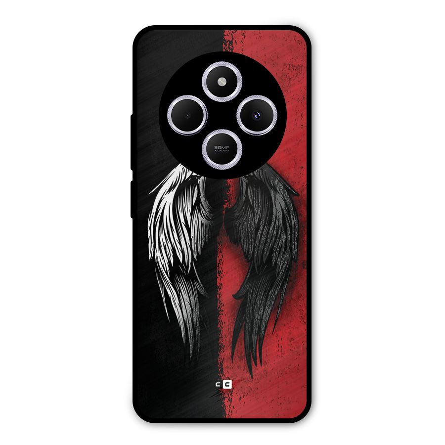 Angle Demon Wings Metal Back Case for Poco C75 5G