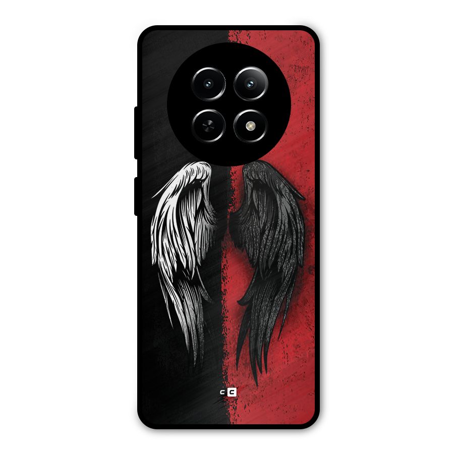 Angle Demon Wings Metal Back Case for Realme Narzo 70x 5G