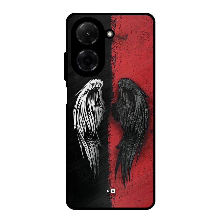 Angle Demon Wings Metal Back Case for Redmi A5 4G