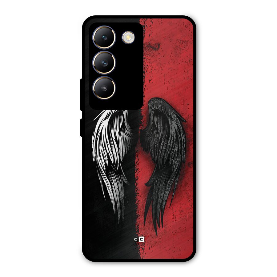 Angle Demon Wings Metal Back Case for Vivo T3 5G