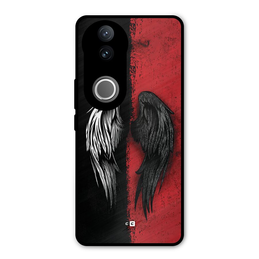Angle Demon Wings Metal Back Case for Vivo V50e