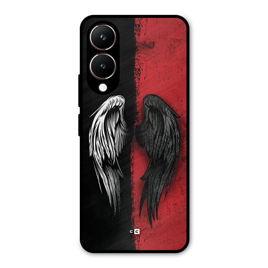 Angle Demon Wings Metal Back Case for Vivo Y28