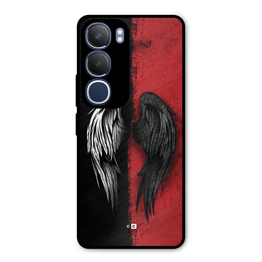 Angle Demon Wings Metal Back Case for Vivo Y29