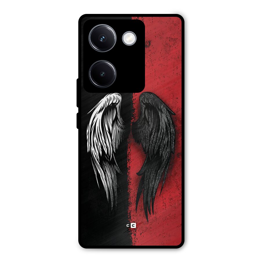 Angle Demon Wings Metal Back Case for Vivo Y300 Plus