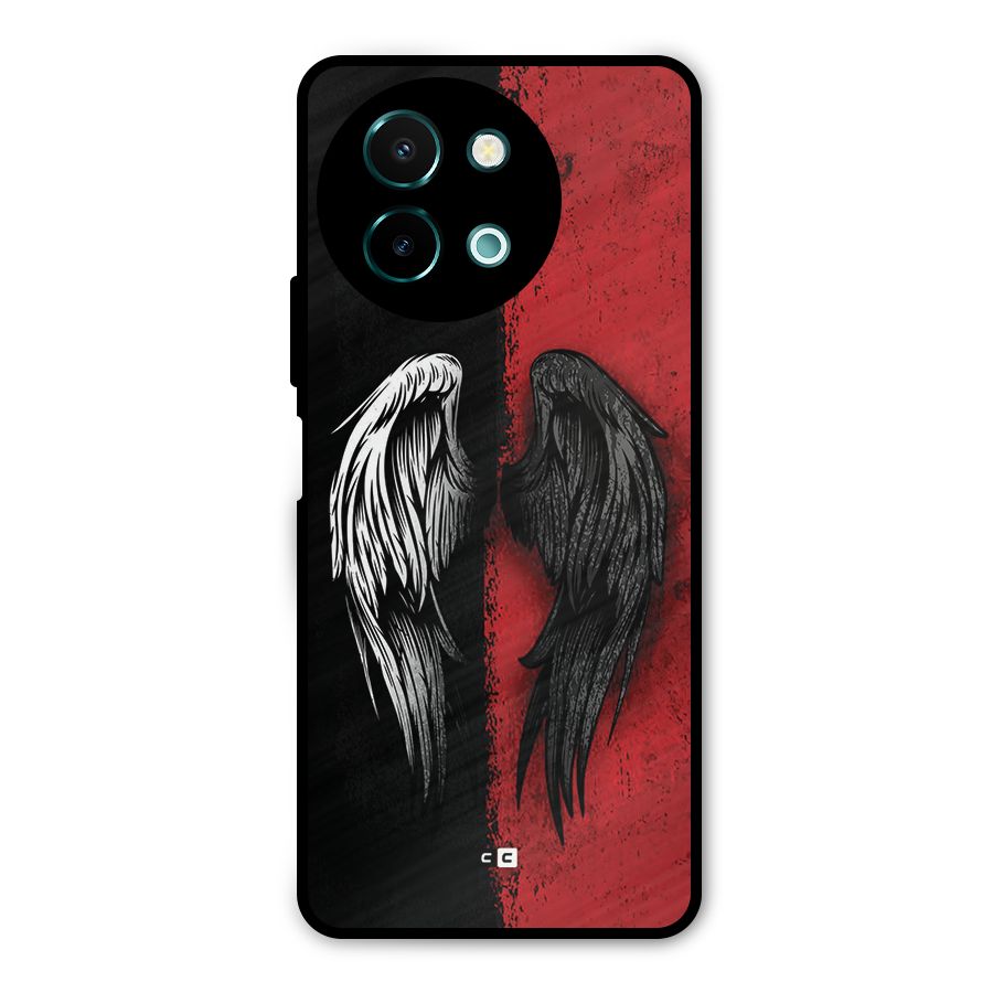 Angle Demon Wings Metal Back Case for Vivo Y58