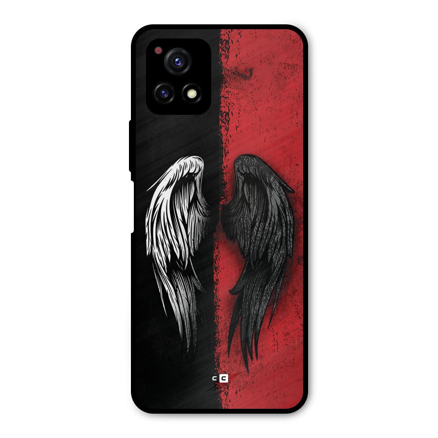 Angle Demon Wings Metal Back Case for Vivo Y72 5G