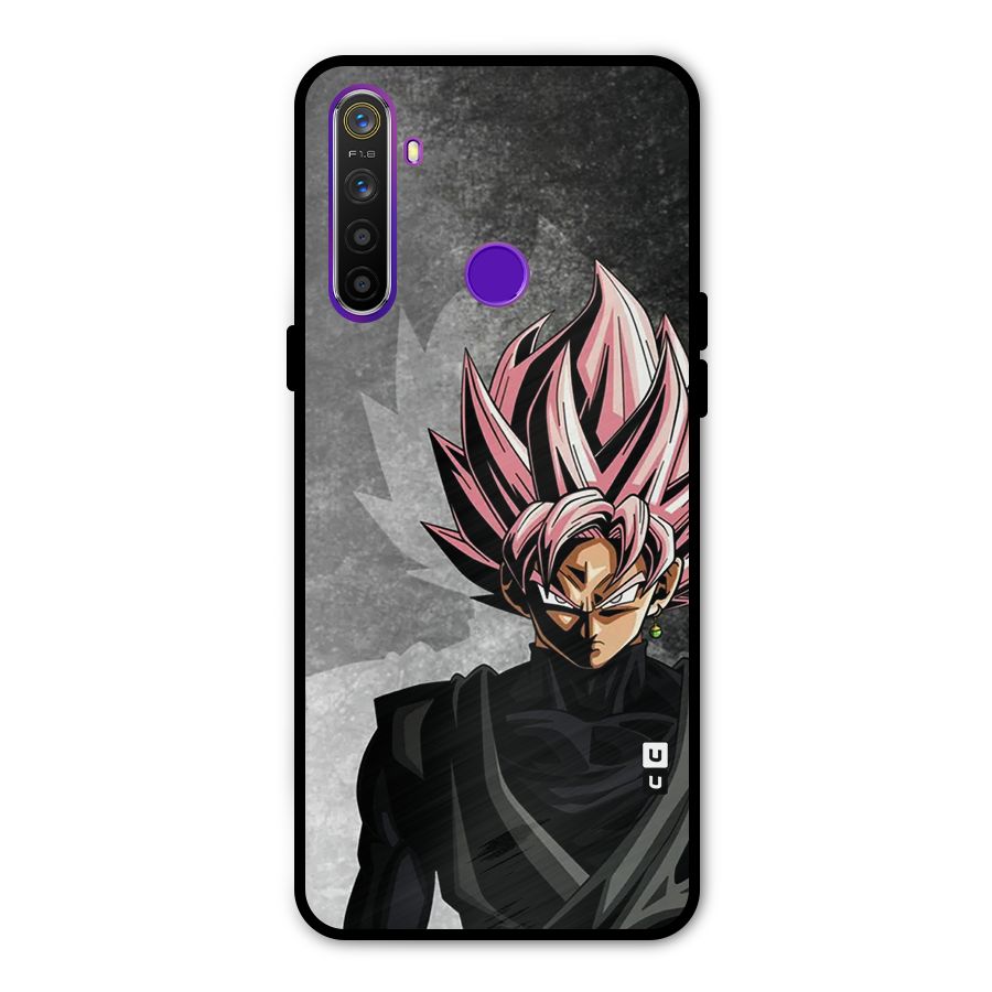 Angry Goku Glass Back Case for Realme 5s