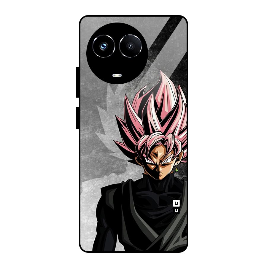 Angry Goku Glass Back Case for Realme Narzo 60X
