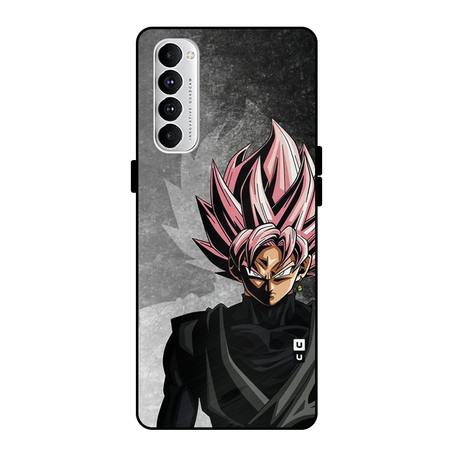 Angry Goku Metal Back Case for Oppo Reno4 Pro