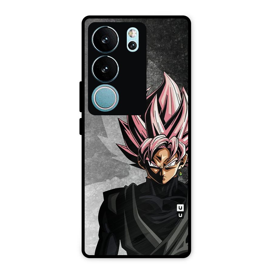Angry Goku Metal Back Case for Vivo V29 Pro