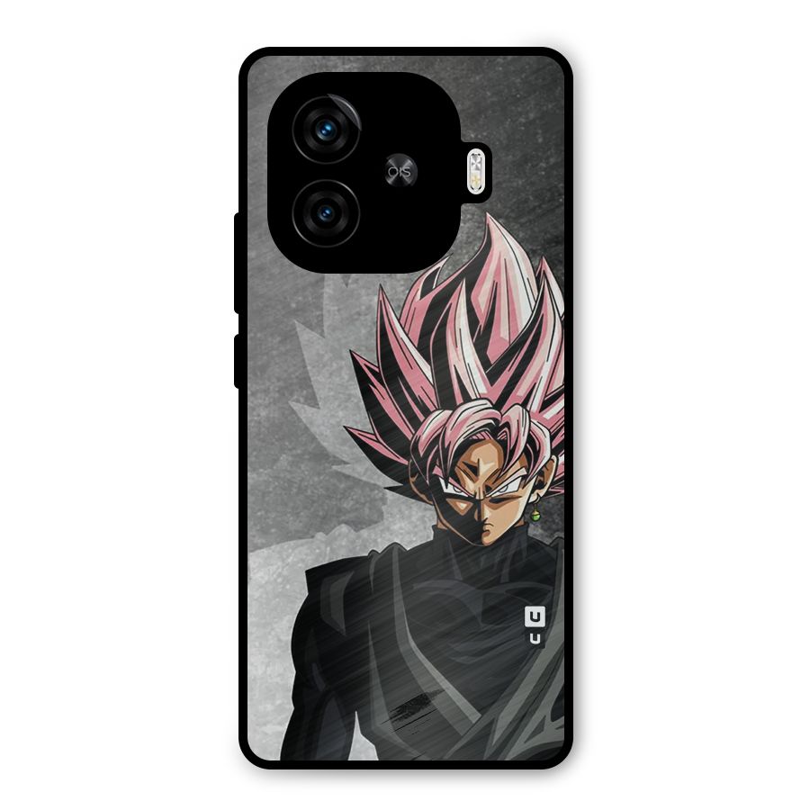 Angry Goku Metal Back Case for iQOO Z9 Turbo