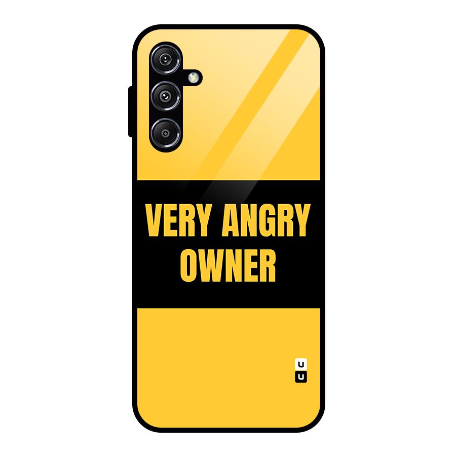 Angry Owner Glass Back Case for Galaxy M34 5G