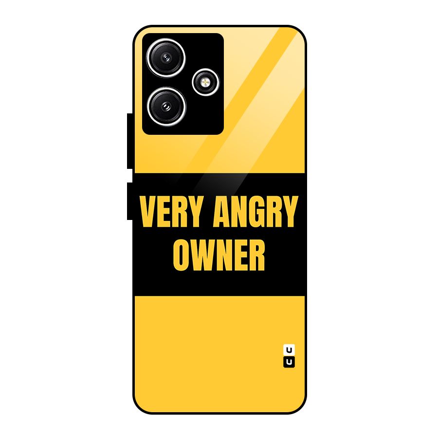 Angry Owner Glass Back Case for Poco M6 Pro