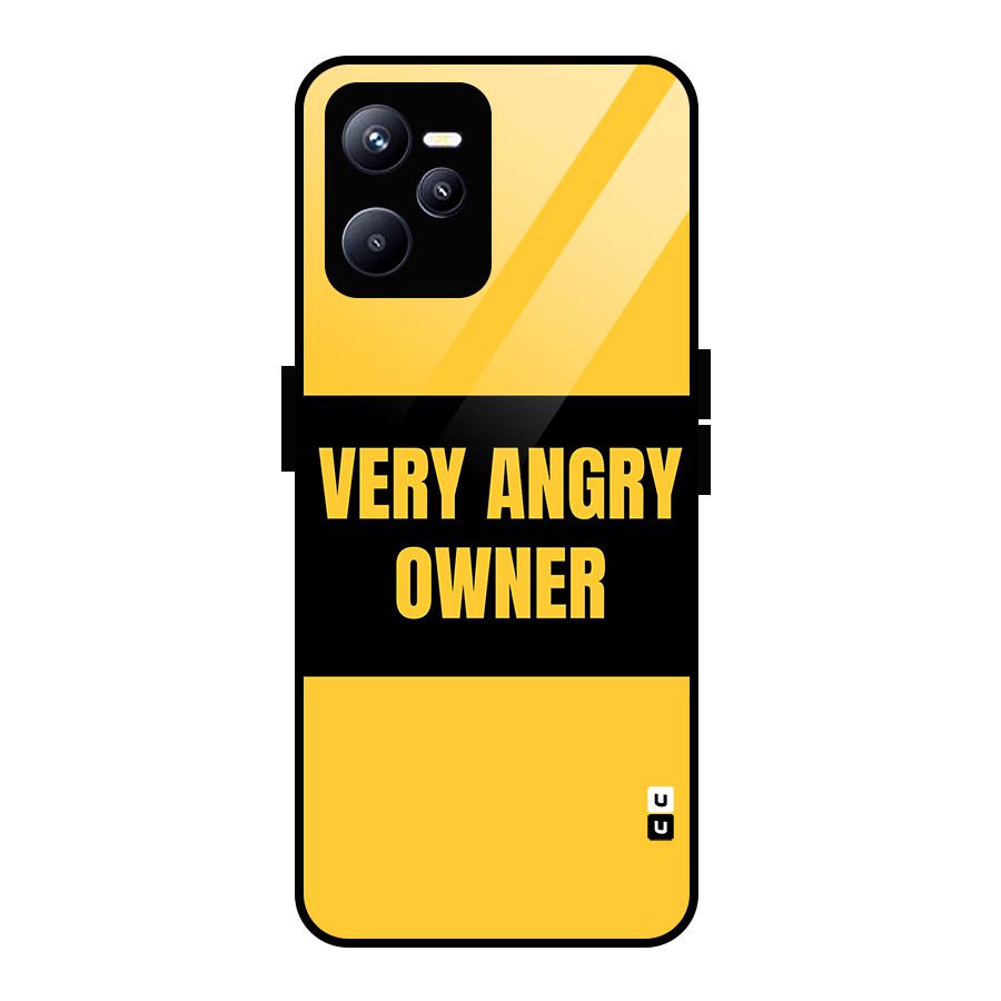 Angry Owner Glass Back Case for Realme C35