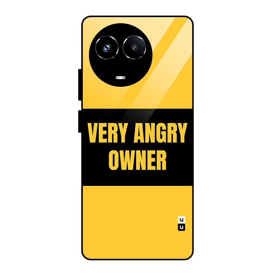 Angry Owner Glass Back Case for Realme Narzo 60X