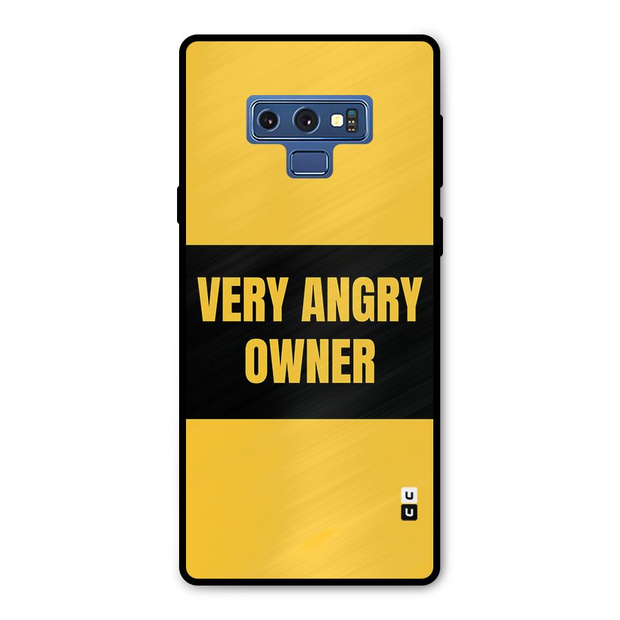 Angry Owner Metal Back Case for Galaxy Note 9