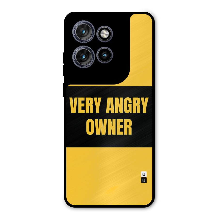 Angry Owner Metal Back Case for Motorola Edge 50 Neo