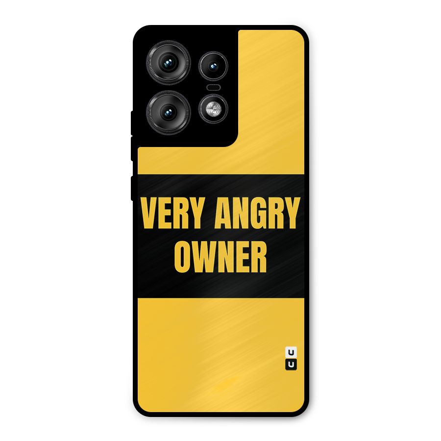 Angry Owner Metal Back Case for Motorola Edge 50 Pro