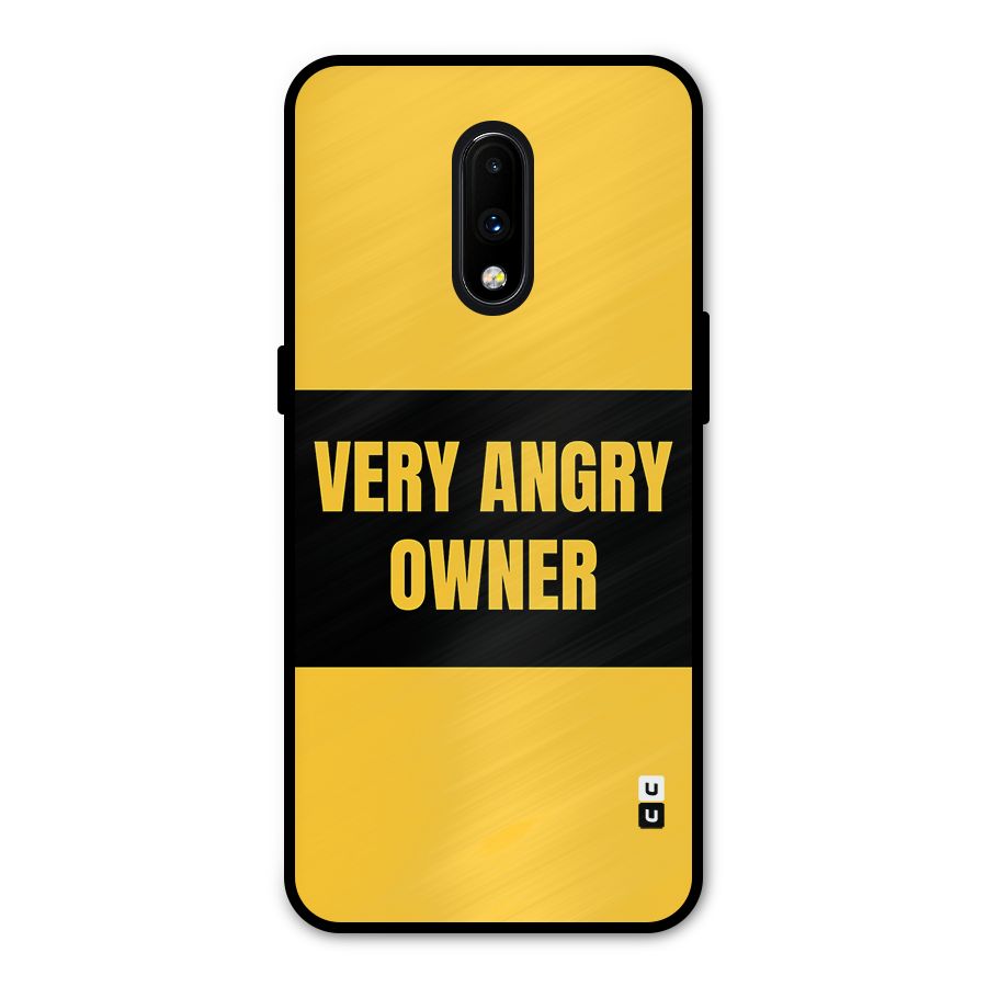 Angry Owner Metal Back Case for OnePlus 7