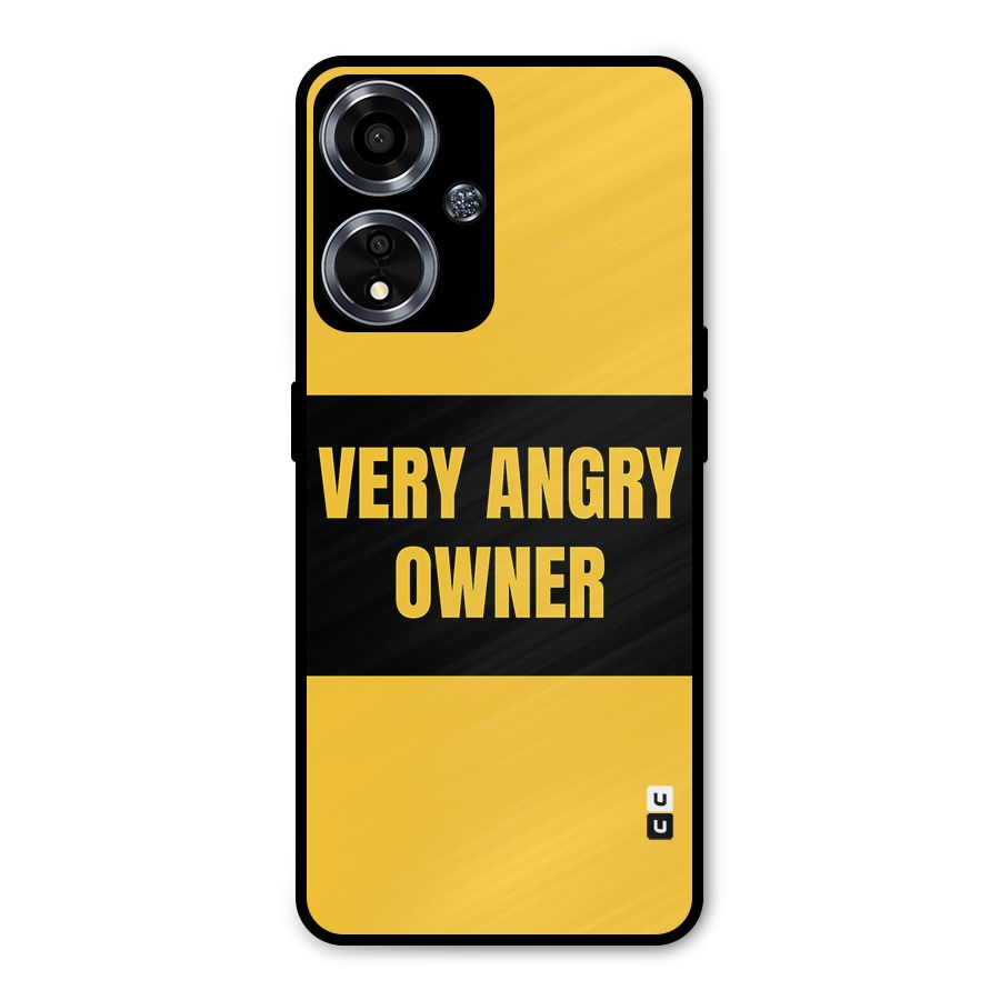 Angry Owner Metal Back Case for Oppo A59