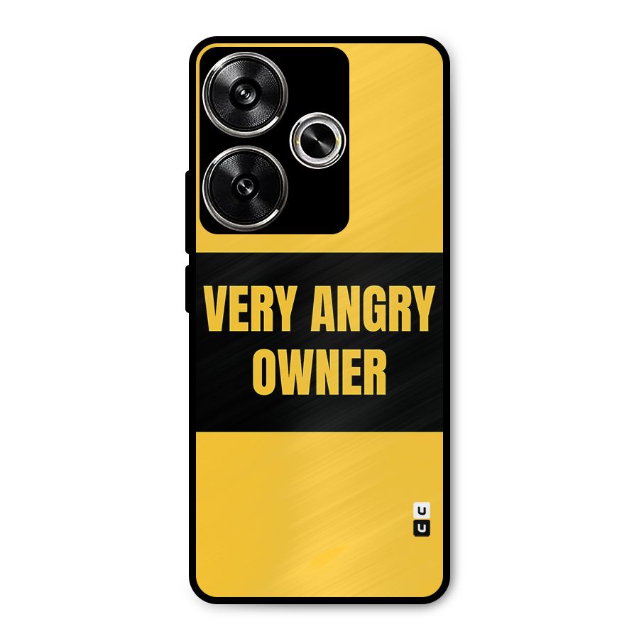 Angry Owner Metal Back Case for Poco F6