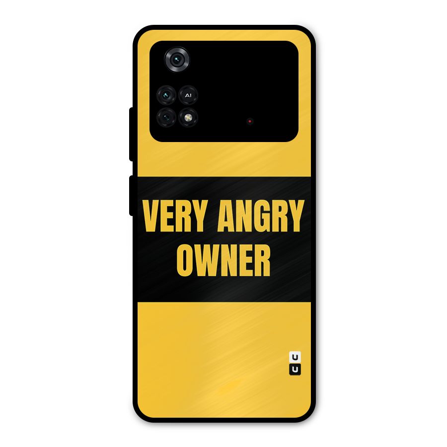 Angry Owner Metal Back Case for Poco M4 Pro 4G