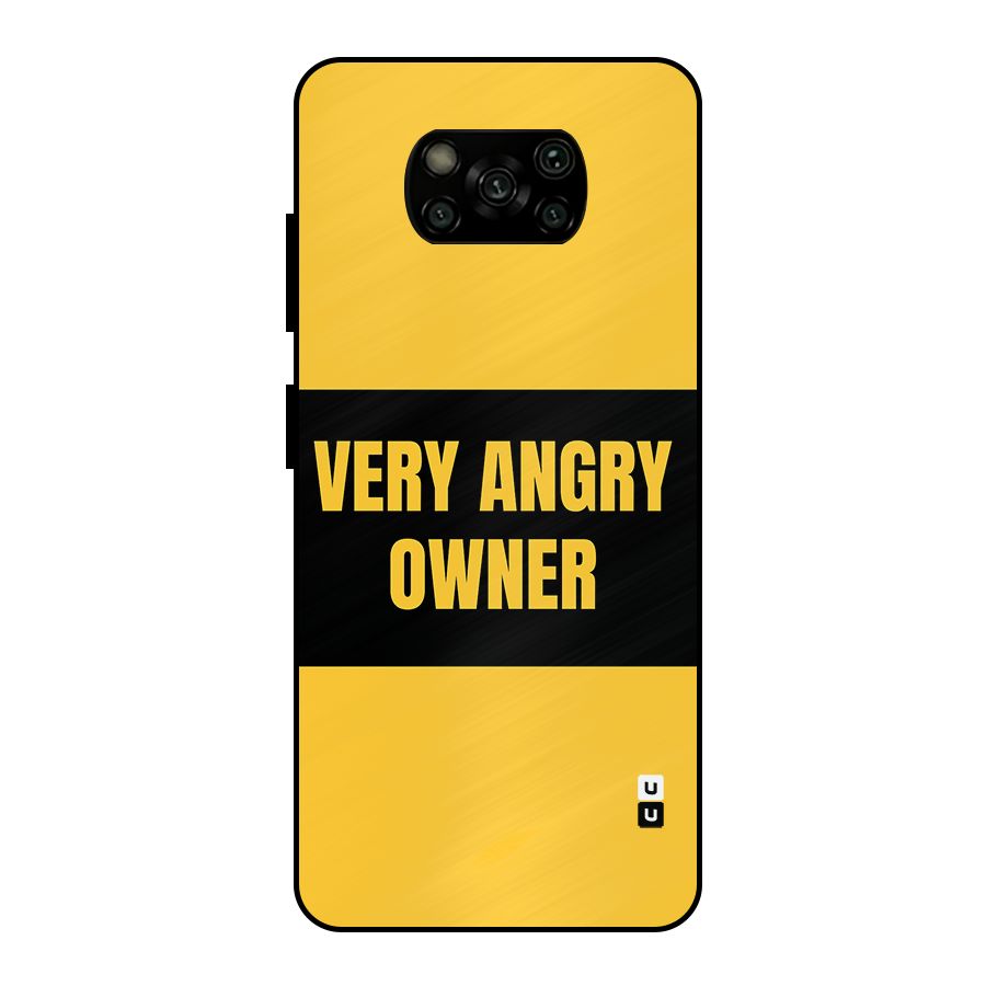 Angry Owner Metal Back Case for Poco X3