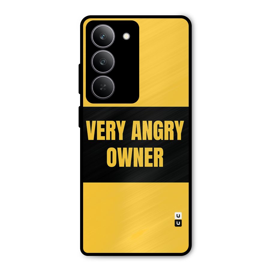 Angry Owner Metal Back Case for Realme 14x