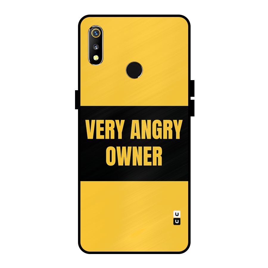 Angry Owner Metal Back Case for Realme 3
