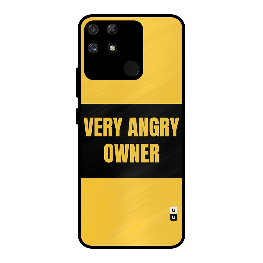 Angry Owner Metal Back Case for Realme Narzo 50A