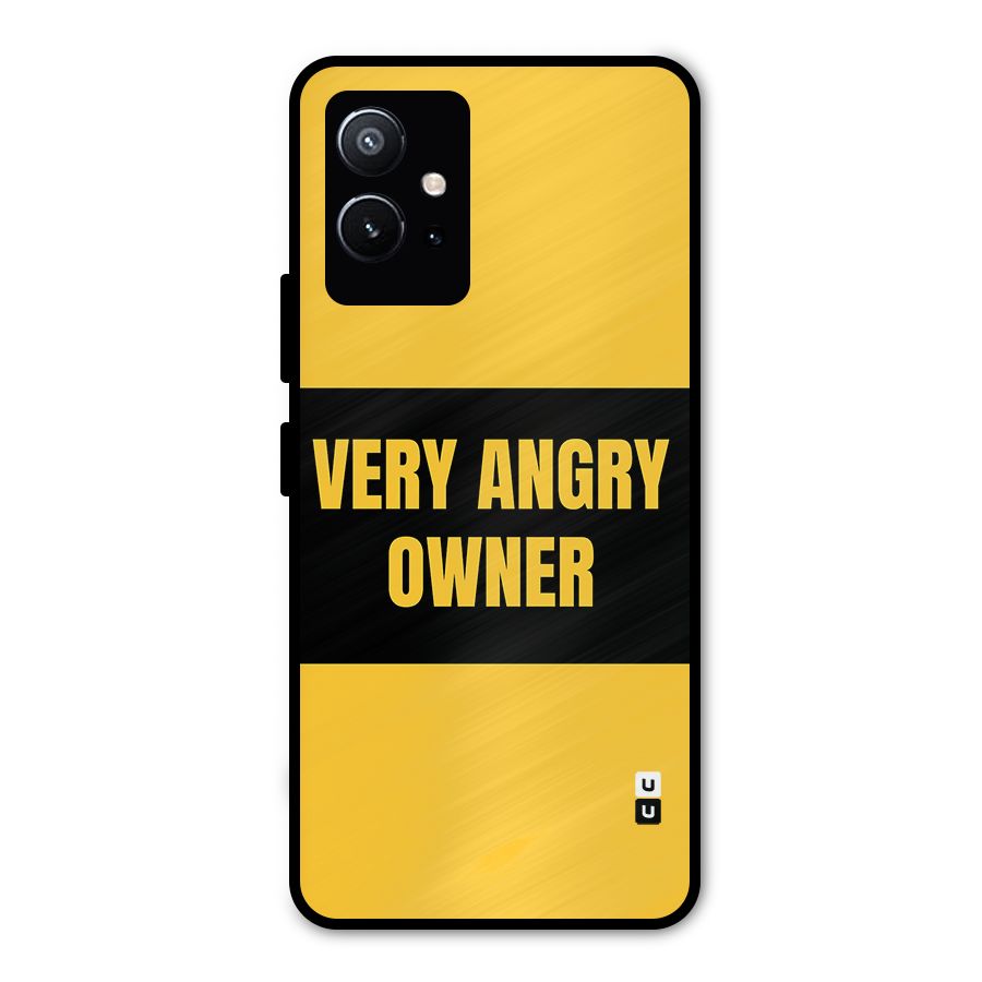 Angry Owner Metal Back Case for Vivo T1 5G