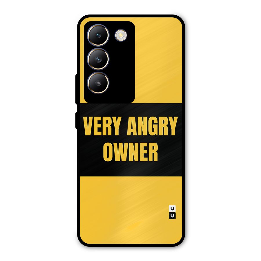 Angry Owner Metal Back Case for Vivo T3 5G