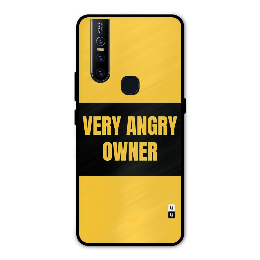 Angry Owner Metal Back Case for Vivo V15