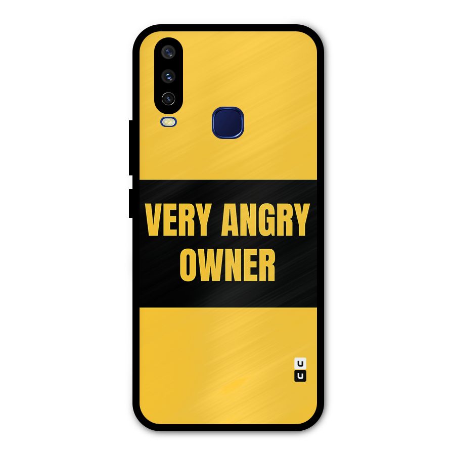 Angry Owner Metal Back Case for Vivo Y15