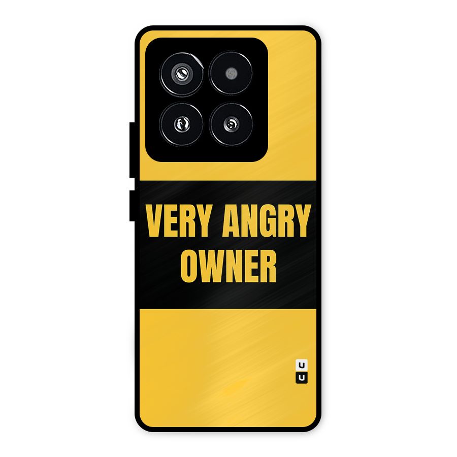 Angry Owner Metal Back Case for Xiaomi 14 Pro