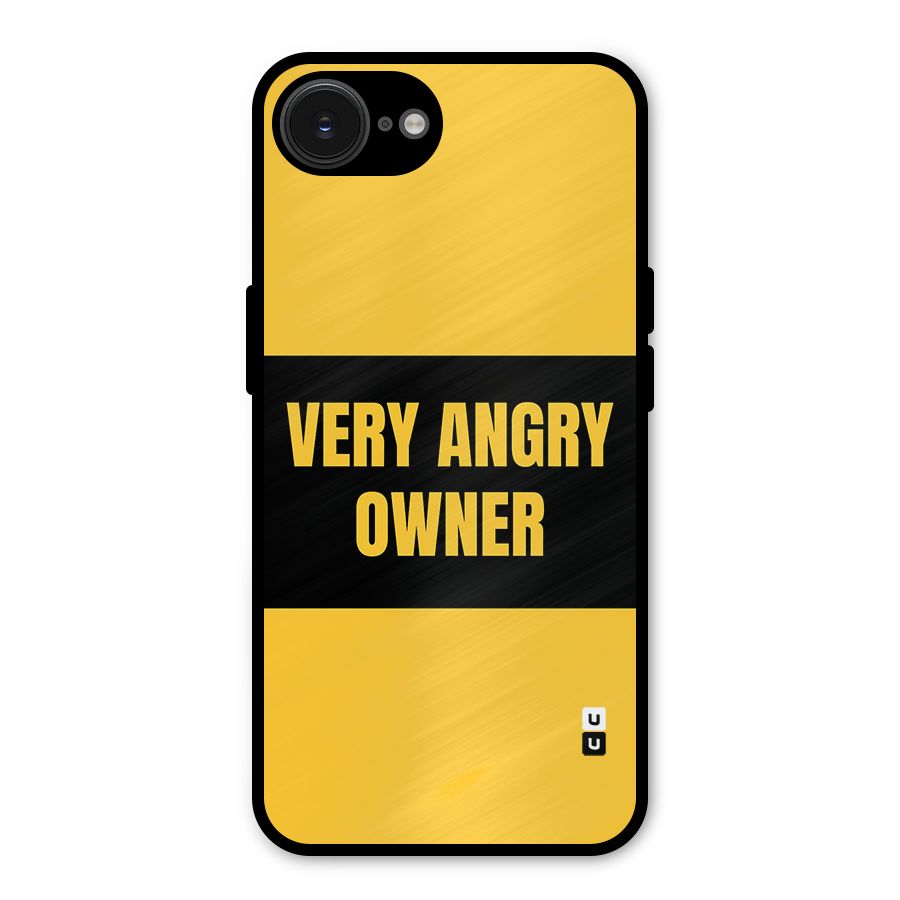 Angry Owner Metal Back Case for iPhone 16e