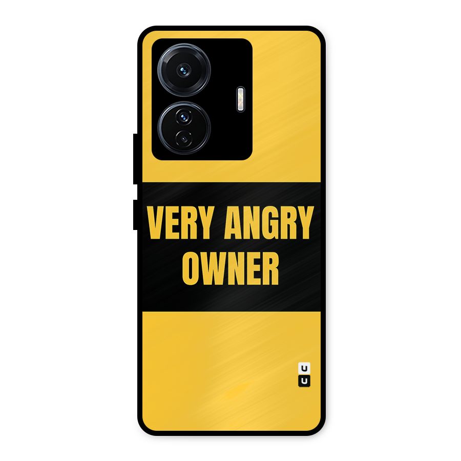Angry Owner Metal Back Case for iQOO Z6