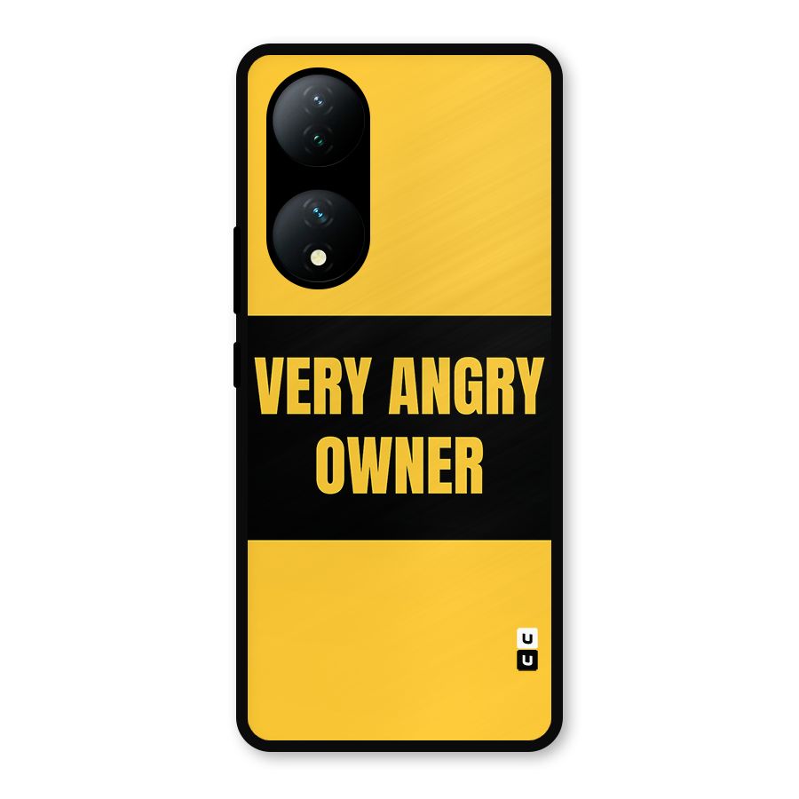 Angry Owner Metal Back Case for iQOO Z7