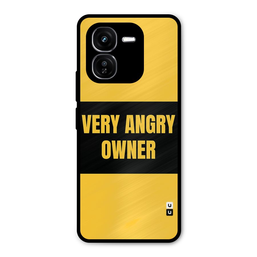 Angry Owner Metal Back Case for iQOO Z9x