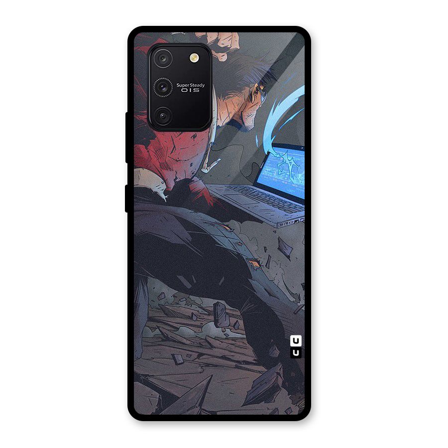 Angry Programmer Glass Back Case for Galaxy S10 Lite